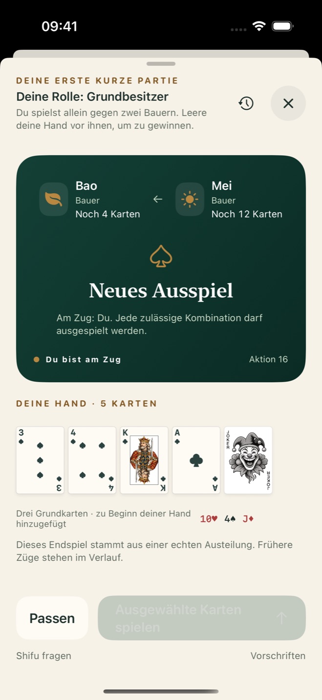 DouDizhu Shifu Offline-Kartentisch