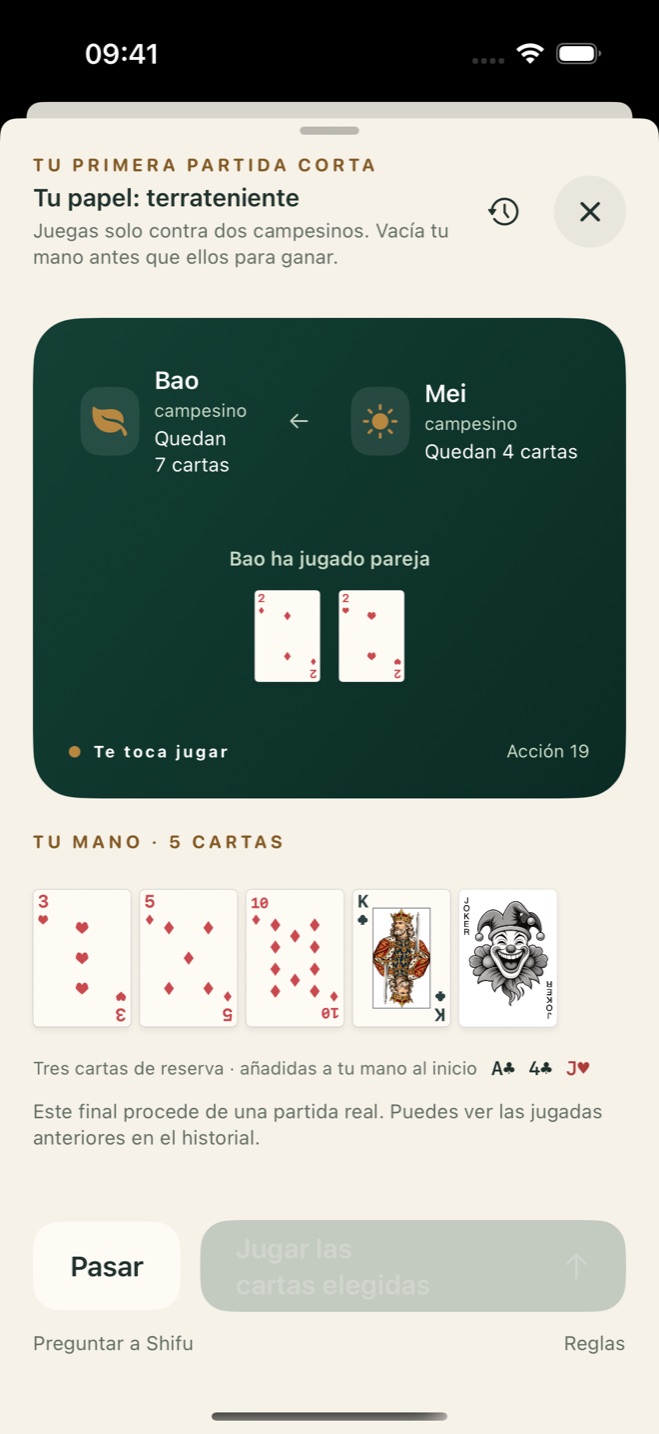Mesa sin conexión de DouDizhu Shifu
