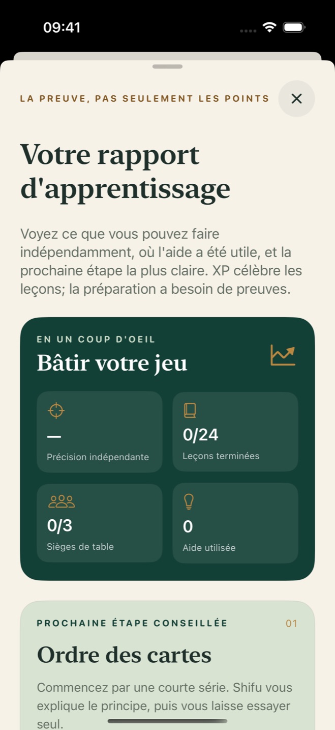 Bilan d’apprentissage local DouDizhu Shifu